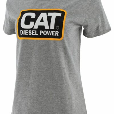 Women Tops & Outerwear | Cat Footwear Women Diesel Power Tee Short Sleeves Grey