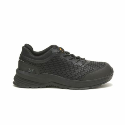 Men Safety Toe | Cat Footwear Men Streamline 2.0 Composite Toe Work Shoe Sneakers Black/black