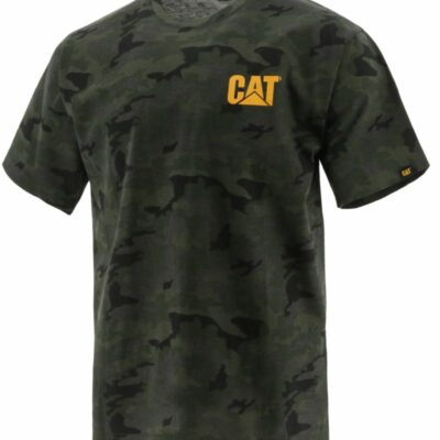 Men Tops & Outerwear | Cat Footwear Men Trademark Tee Short Sleeves Night Camo