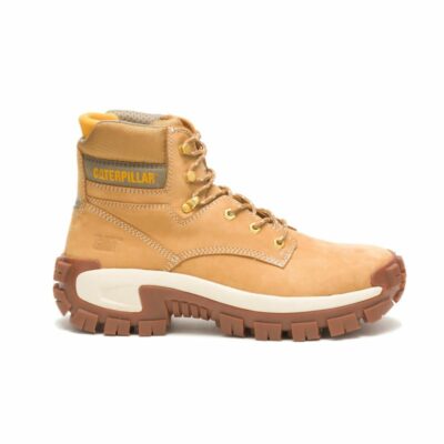 Men Safety Toe | Cat Footwear Men Invader Hi Steel Toe Work Boot Boots Honey Reset