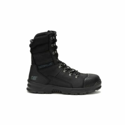 Men Safety Toe | Cat Footwear Men Accomplice X 8″ Waterproof Steel Toe Work Boot Boots Black