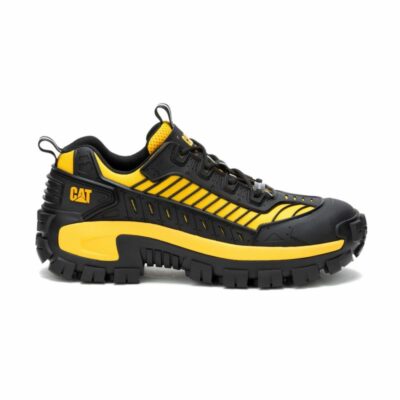 Men Shoes | Cat Footwear Men Invader Mecha Composite Toe Work Shoe Shoes Black/cat Yellow