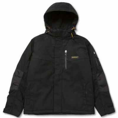 Men Tops & Outerwear | Cat Footwear Men Triton Insulated Belt Length Jacket Jackets Black