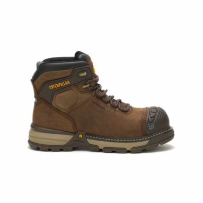 Women Boots | Cat Footwear Women Excavator Superlite Waterproof Thinsulate™ Carbon Composite Toe Work Boot Boots Dark Brown