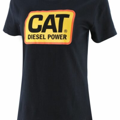 Women Tops & Outerwear | Cat Footwear Women Diesel Power Tee Short Sleeves Black