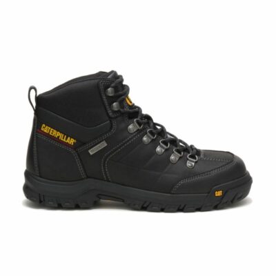 Men Safety Toe | Cat Footwear Men Threshold Waterproof Steel Toe Work Boot Boots Black