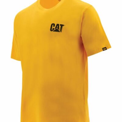 Men Tops & Outerwear | Cat Footwear Men Trademark Tee Short Sleeves Yellow