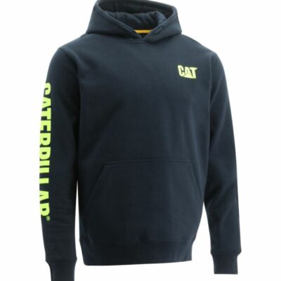 Men Tops & Outerwear | Cat Footwear Men Trademark Banner Hoodie Sweatshirts Navy