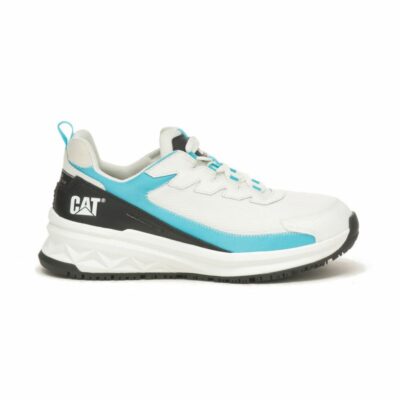 Women Shoes | Cat Footwear Women Streamline Runner Carbon Composite Toe Work Shoe Sneakers Bright White/blue