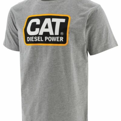 Men Tops & Outerwear | Cat Footwear Men Diesel Power Tee Short Sleeves Grey