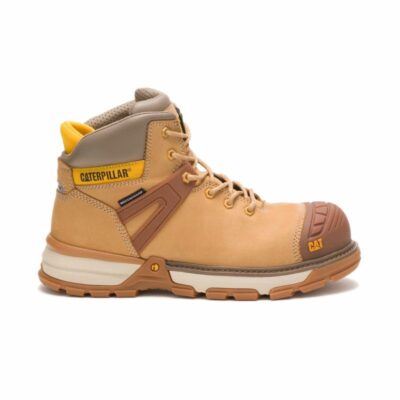 Men Safety Toe | Cat Footwear Men Excavator Superlite Waterproof Carbon Composite Toe Work Boot Boots Honey Reset