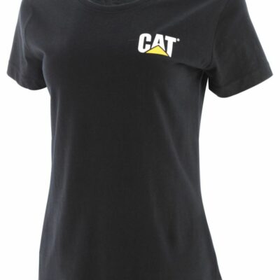 Women Tops & Outerwear | Cat Footwear Women Trademark Tee Short Sleeves Black