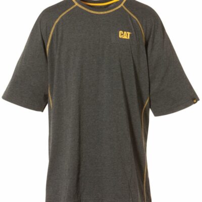 Men Tops & Outerwear | Cat Footwear Men Performance Short Sleeve Tee Short Sleeves Charcoal Heather