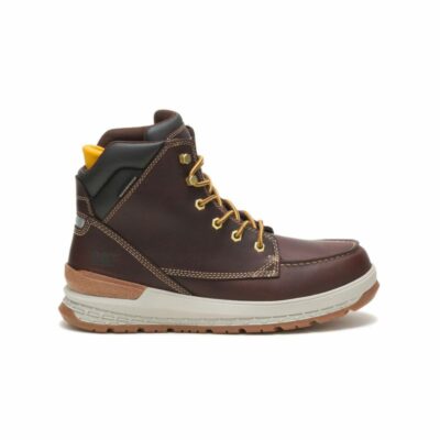 Men Lightweight | Cat Footwear Men Impact Waterproof Work Boot Boots Friar Brown