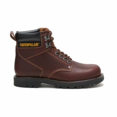 Men Soft Toe | Cat Footwear Men Second Shift Work Boot Comfortable Work Boots Tan