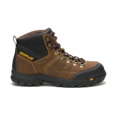 Men Boots | Cat Footwear Men Threshold Waterproof Work Boot Boots Real Brown