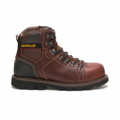 Men Steel Toe | Cat Footwear Men Alaska 2.0 Steel Toe Work Boot 6″ Boots Brown