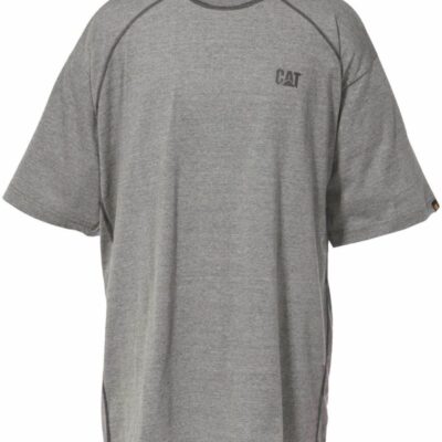 Men Tops & Outerwear | Cat Footwear Men Performance Short Sleeve Tee Short Sleeves Heather Grey