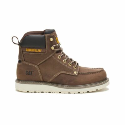 Men Soft Toe | Cat Footwear Men Calibrate Work Boot Khaki