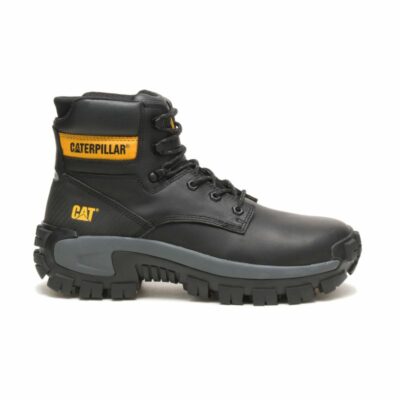 Men Safety Toe | Cat Footwear Men Invader Hi Steel Toe Work Boot Boots Black