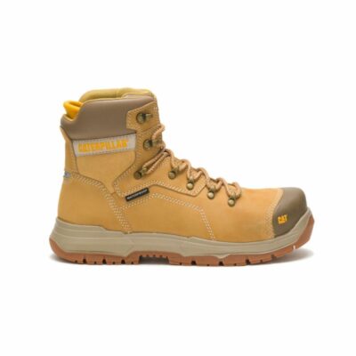 Men Waterproof | Cat Footwear Men Diagnostic 2.0 Waterproof Steel Toe Work Boot Boots Honey Reset