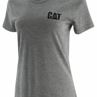 Women Tops & Outerwear | Cat Footwear Women Trademark Tee Short Sleeves Grey