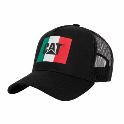 Men/Women Hats & Accessories | Cat Footwear Flag Cap Hats Black Mex