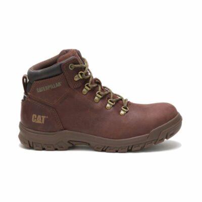 Women Boots | Cat Footwear Women Mae Steel Toe Waterproof Work Boot Boots Cocoa