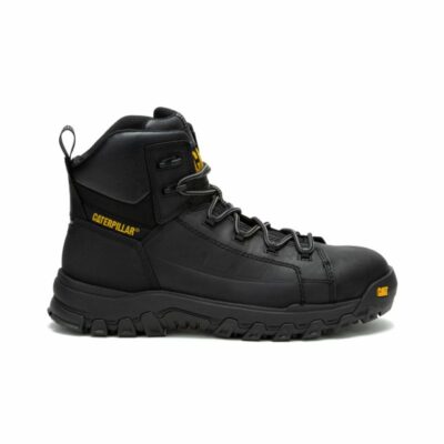 Men Safety Toe | Cat Footwear Men Threshold Rebound Waterproof Composite Toe Work Boot Boots Black